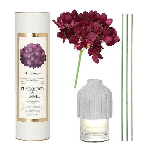 ディフューザー アロマ ハイドランジア 花 ダルトン DULTON ( アロマディフューザー リードディフューザー 芳香剤 高級感 おしゃれ 癒し リラックス 香り ギフトボックス入り 120ml 1.5か月 玄関 リビング ) 【 レッド 】 レッド