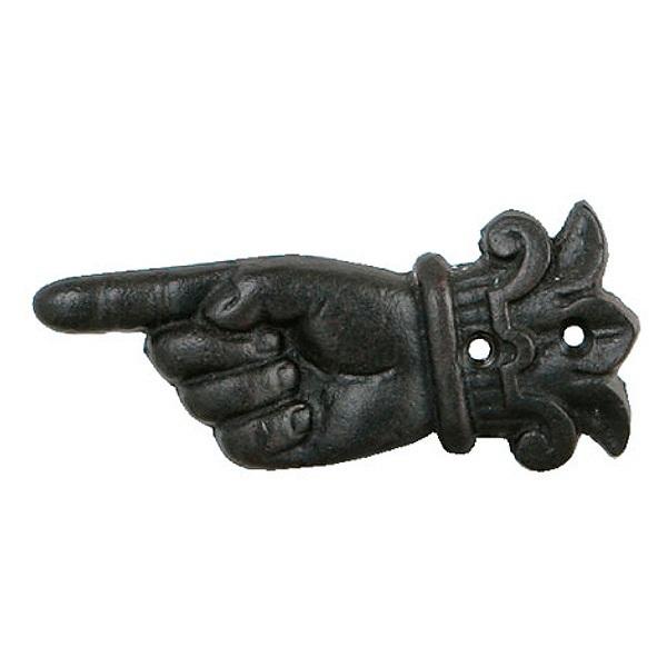 サインプレート 左 ダルトン DULTON アイアン 指 ( アイアンプレート ドアプレート ドアサイン 方向 向き 表示 ピクトサイン ガーデン インテリア 雑貨 おしゃれ 案内 レトロ アンティーク風 )