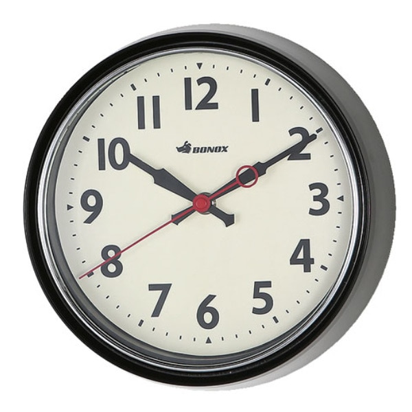 掛け時計 DULTON ウォールクロック ( 壁掛け時計 掛時計 アナログ 壁掛け 時計 おしゃれ シンプル 連続秒針 ヴィンテージ インテリア クロック とけい )【 ブラック 】 ブラック