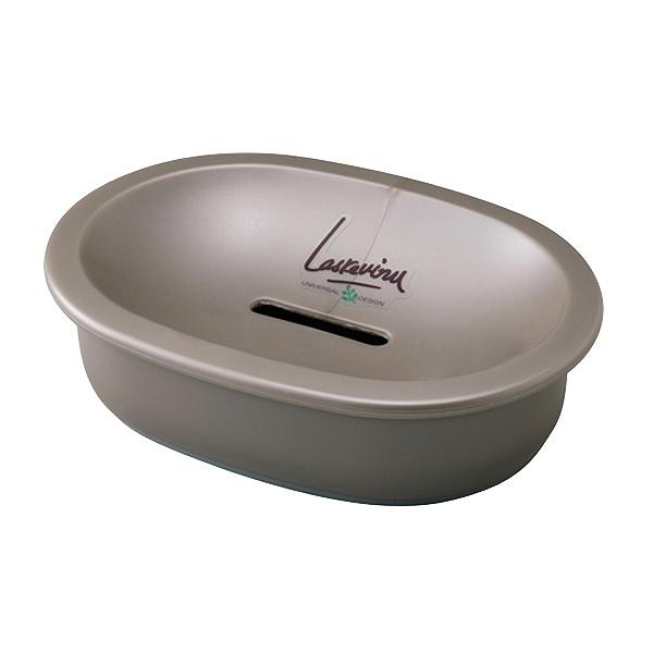 ソープディッシュ ラスレヴィーヌ Ag+ 抗菌 日本製 ( 石けん置き 石けん 石鹸 皿 置き 石鹸トレイ 石けん台 お風呂 銀抗菌 銀 Ag 石鹸台 石鹸皿 せっけん 置き皿 穴あき 銀イオン 衛生的 バス用品 洗面用品 洗面所 手洗い )【 ブラウン 】