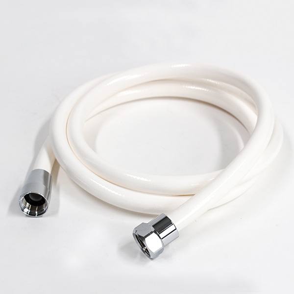 シャワーホース 1.8m アラミック 高耐久 抗菌シャワーホース ホワイト シャワー ホース ( 取り換え用 付け替え用 シャワー用品 取替え 交換 抗菌 防カビ 白 やわらかい 強い 長い 180cm )