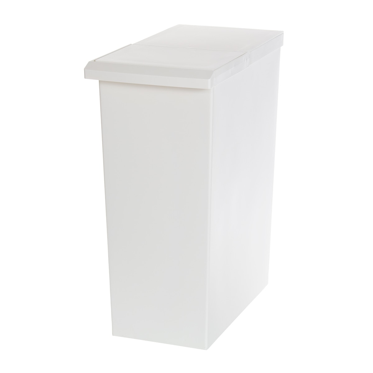 ゴミ箱 30L TOSTE レバーオープン ( ごみ箱 トステ 30リットル ダストボックス 棚下 OK 分別 ふた付き シンプル スリム おしゃれ フラップオープン キャスター付き 袋 見えない キッチン ) 【ホワイト】 ホワイト