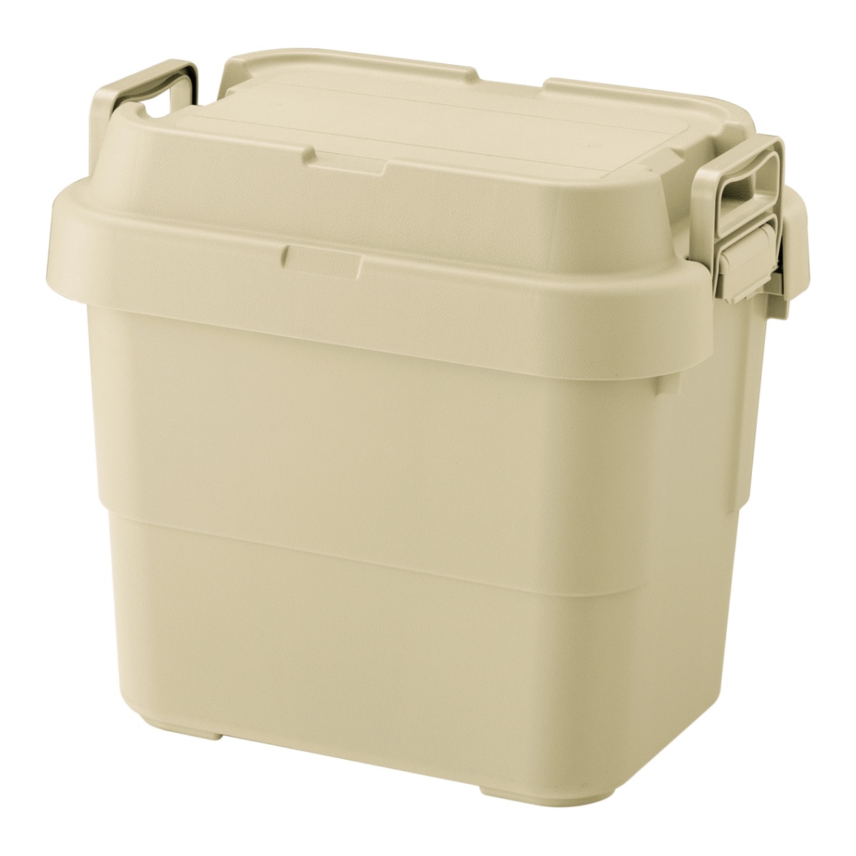 収納ボックス 幅39.2×奥行29.4×高さ35.7cm トランクカーゴ TC-20S 収納ケース ( 座れる 屋外 スタッキング 収納 ボックス ケース 頑丈箱 フタ付き 工具箱 プラスチック アウトドア 持ち手付き 日本製 おしゃれ 車載 コンテナ ) 【ベージュ】 ベージュ