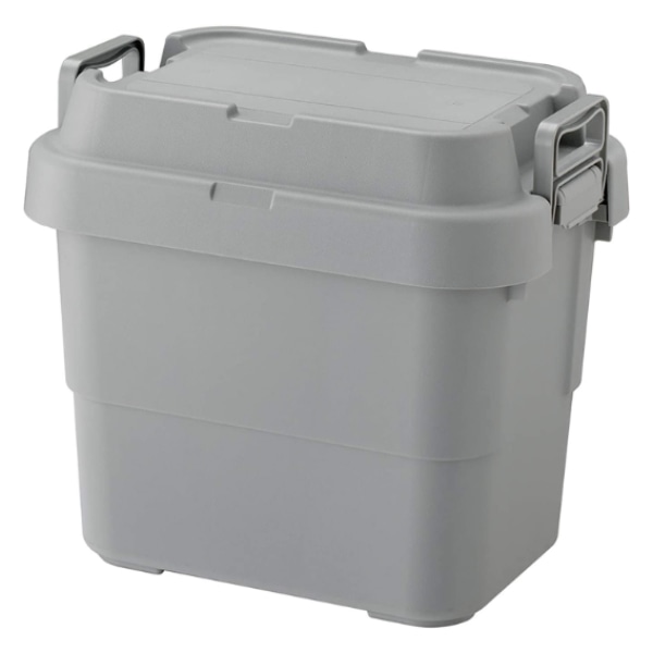 収納ボックス 幅39.2×奥行29.4×高さ35.7cm トランクカーゴ TC-20S 収納ケース ( 座れる 屋外 スタッキング 収納 ボックス ケース 頑丈箱 フタ付き 工具箱 プラスチック アウトドア 持ち手付き 日本製 おしゃれ 車載 コンテナ ) 【グレー】 グレー