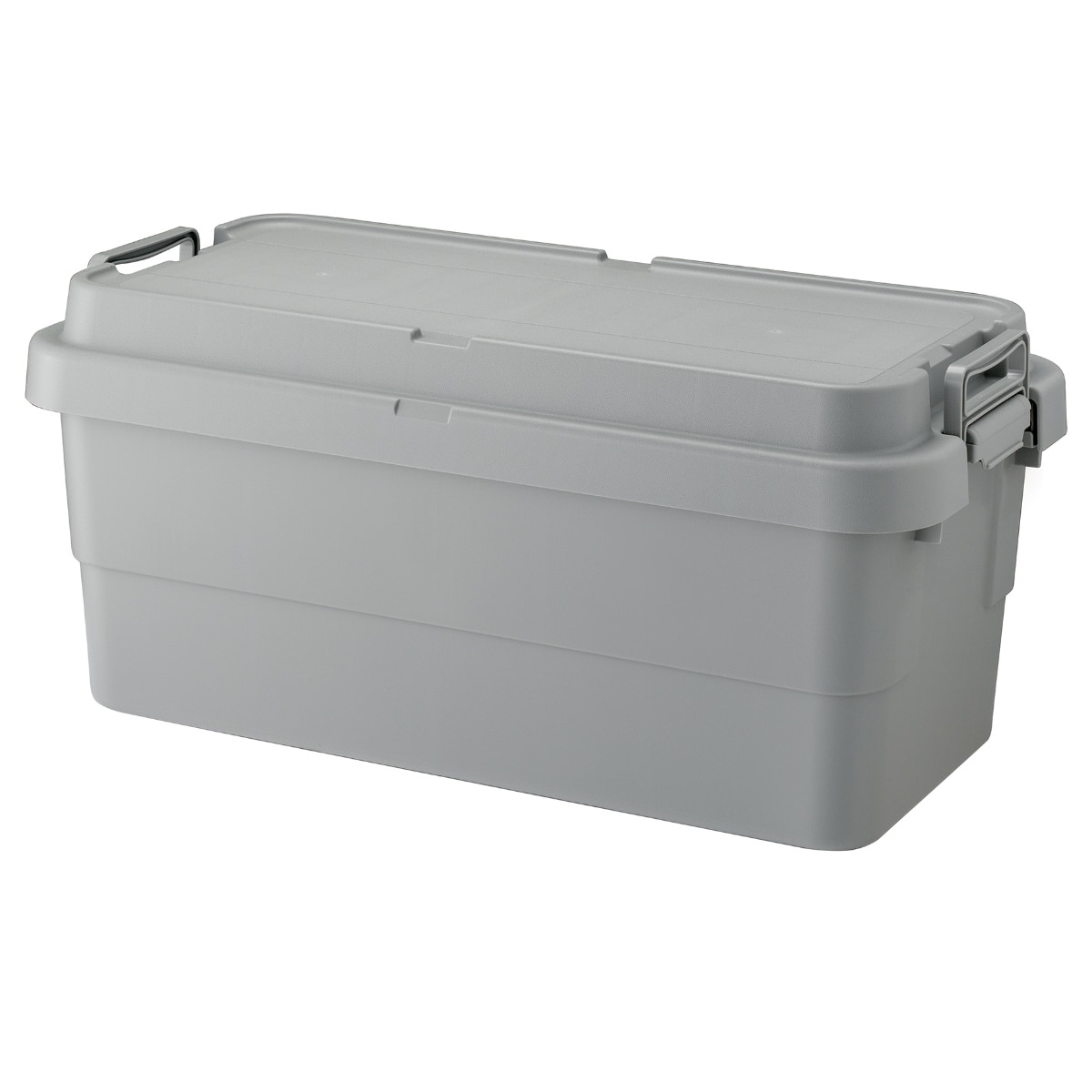 収納ボックス 幅78×奥行39×高さ35.7cm トランクカーゴ TC-70S 収納ケース ( 座れる 屋外 スタッキング 収納 ボックス ケース 頑丈箱 フタ付き コンテナ 工具箱 プラスチック アウトドア 持ち手付き 日本製 おしゃれ 車載 ) 【グレー】 グレー