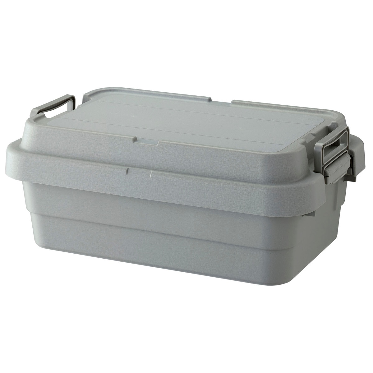 収納ボックス 幅60×奥行39×高さ24cm トランクカーゴ TC-50S LOW 収納ケース ( 座れる 屋外 スタッキング 収納 ボックス ケース 頑丈箱 フタ付き コンテナ 工具箱 プラスチック アウトドア 持ち手付き 日本製 おしゃれ 車載 ) 【グレー】 グレー
