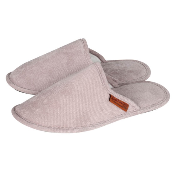 スリッパ 22.5cm~25.0cm コーデュロイ 女性用 レディース ダルトン DULTON ( ルームシューズ ルームスリッパ 室内 収納袋付き 持ち運び 滑りにくい 樹脂製 前詰まり 外縫い 来客用 部屋履き オールシーズン シンプル ) 【グレー】 グレー