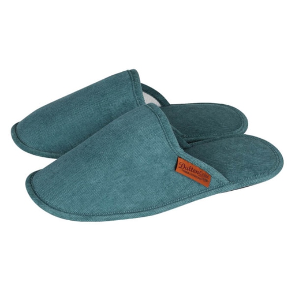 スリッパ 22.5cm~25.0cm コーデュロイ 女性用 レディース ダルトン DULTON ( ルームシューズ ルームスリッパ 室内 収納袋付き 持ち運び 滑りにくい 樹脂製 前詰まり 外縫い 来客用 部屋履き オールシーズン シンプル ) 【ターコイズ】 ターコイズ