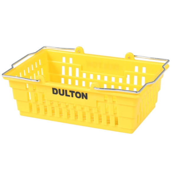 ダルトン バスケット 幅15×奥行9.5×高さ5.2cm ( DULTON 小物収納 収納バスケット 小物入れ 持ち手付き 収納 卓上収納 積み重ね スタッキング ミニ 小物ケース プラスチック おしゃれ )【 イエロー 】 イエロー