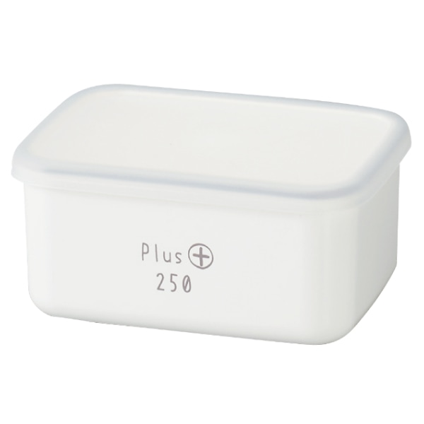 お弁当箱 1段 250ml 長方形 ランチプラス S 白 ( 弁当箱 ランチボックス レンジ対応 食洗機対応 日本製 ホワイト レンジOK 食洗機OK お弁当 弁当 一段 作り置き シール容器 おかず容器 )