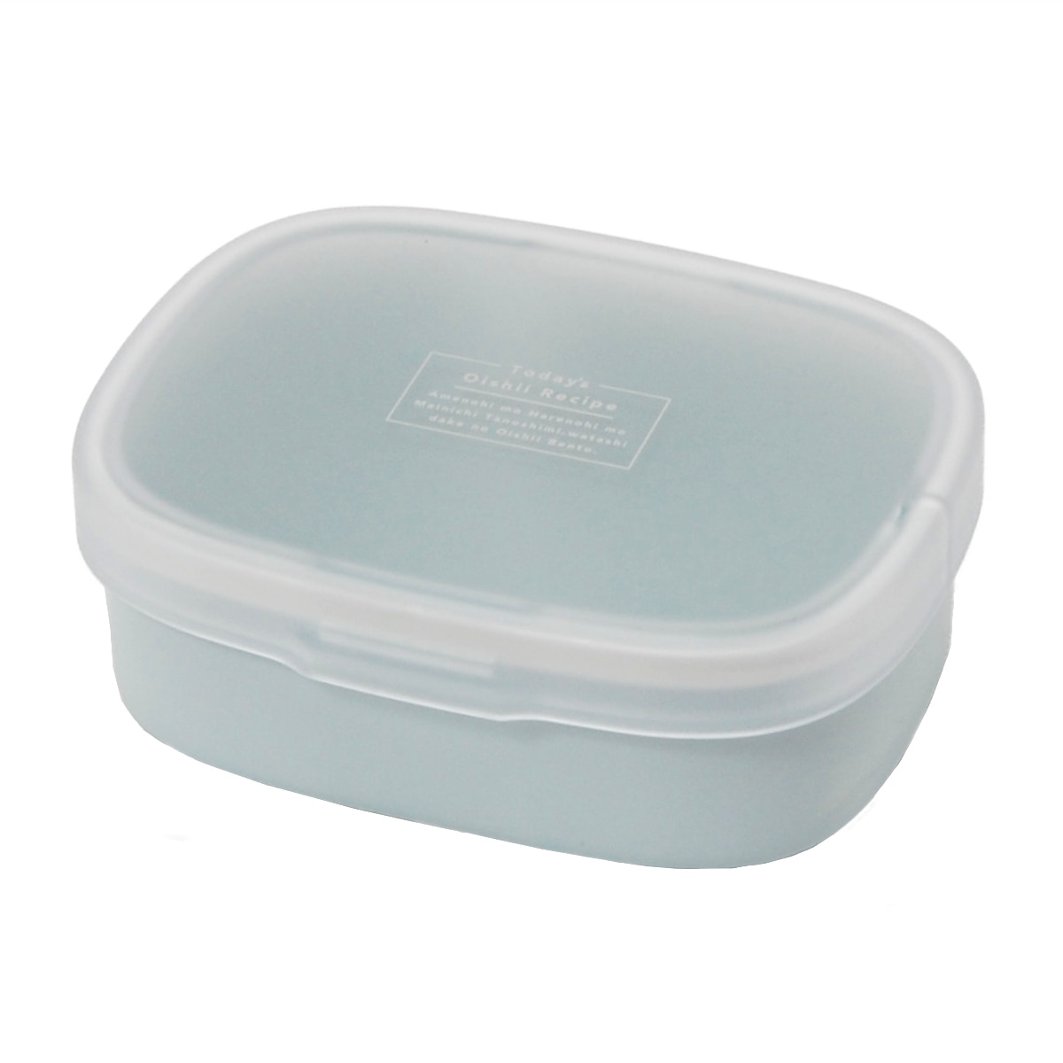 弁当箱 1段 400ml ワンタッチランチ S iro iro ( お弁当箱 女子 大人 レンジ対応 食洗機対応 ランチボックス 一段 レンジOK 食洗機OK 仕切り付き 弁当 お弁当 日本製 女性 )【 ソーダ 】 ソーダ