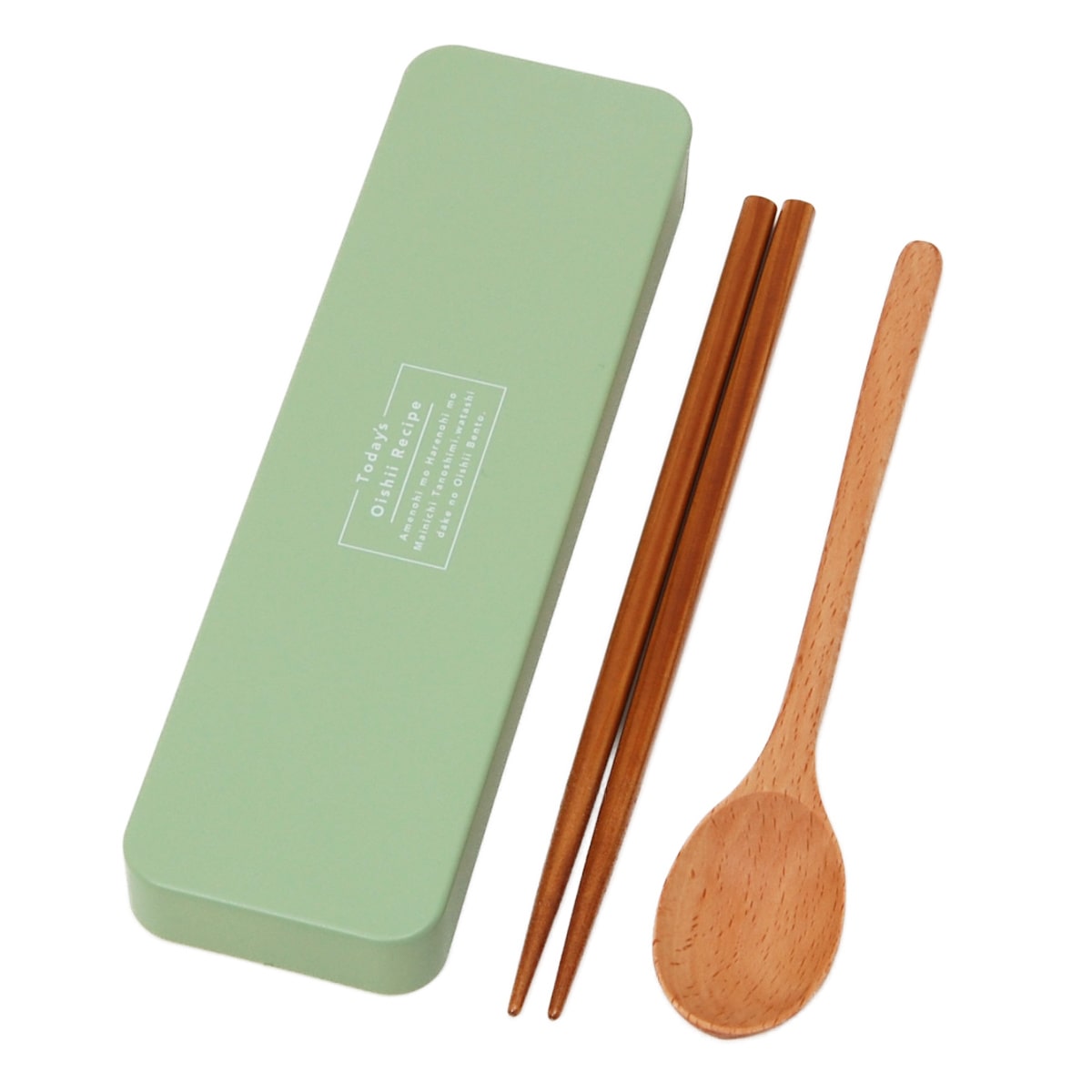 コンビセット 箸 スプーン 18cm iro iro スライド ( カトラリーセット お箸 カトラリー セット 女子 お弁当用 弁当 お弁当 持ち運び 携帯用 女性 ) 【 ピスタチオ 】 ピスタチオ