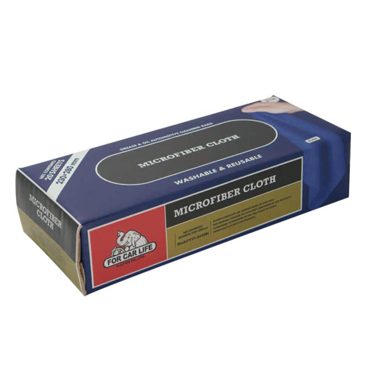 ダルトン FOR CAR LIFE マイクロファイバークロス 20枚入り ( DULTON 布巾 ふきん クロス タオル 雑巾 ぞうきん ダスター 掃除 吸水力 洗車 おしゃれ 自転車 車 車用品 カー用品 )【 ネイビー 】 ネイビー