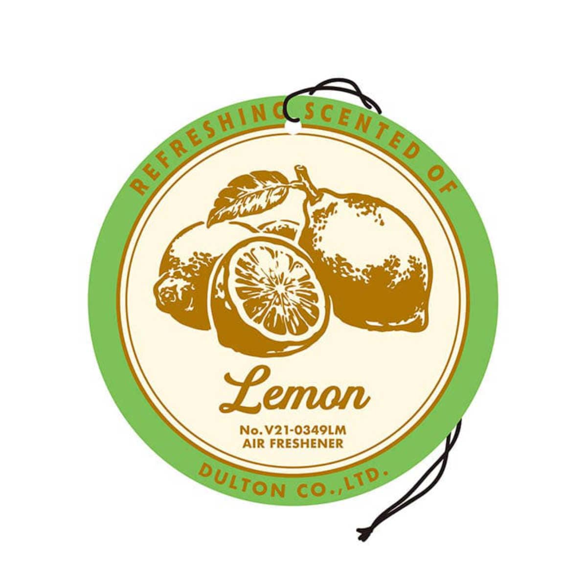 ダルトン FOR CAR LIFE エアフレッシュナー ( DULTON カーフレッシュナー カーフレグランス 芳香剤 消臭 吊り下げ 車 車内 カーアクセサリー おしゃれ 車用品 カー用品 )【 レモン 】 レモン