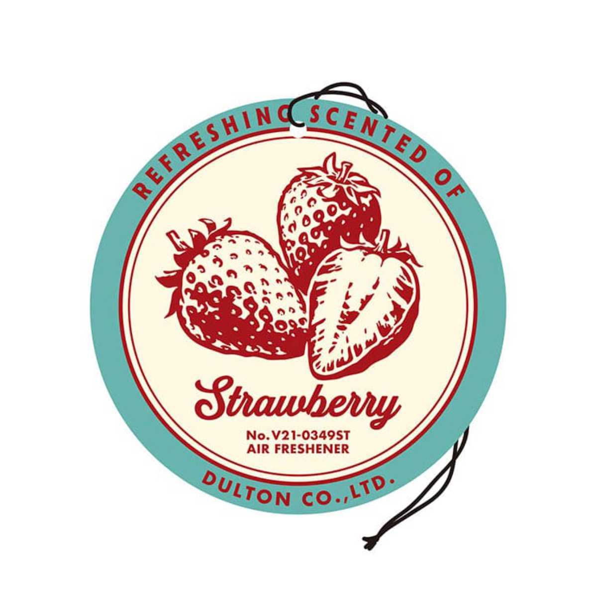 ダルトン FOR CAR LIFE エアフレッシュナー ( DULTON カーフレッシュナー カーフレグランス 芳香剤 消臭 吊り下げ 車 車内 カーアクセサリー おしゃれ 車用品 カー用品 )【 ストロベリー 】 ストロベリー