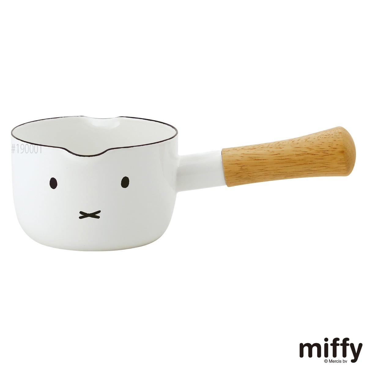 ミルクパン 12cm ガス火専用 富士ホーロー ミッフィーフェイス ( HoneyWare ハニーウェア ミッフィー ガス火対応 片手なべ 片手鍋 小ぶり 軽い 12センチ 小鍋 ホーロー鍋 琺瑯鍋 ほうろう鍋 両口鍋 ミニ 小さい おしゃれ miffy )