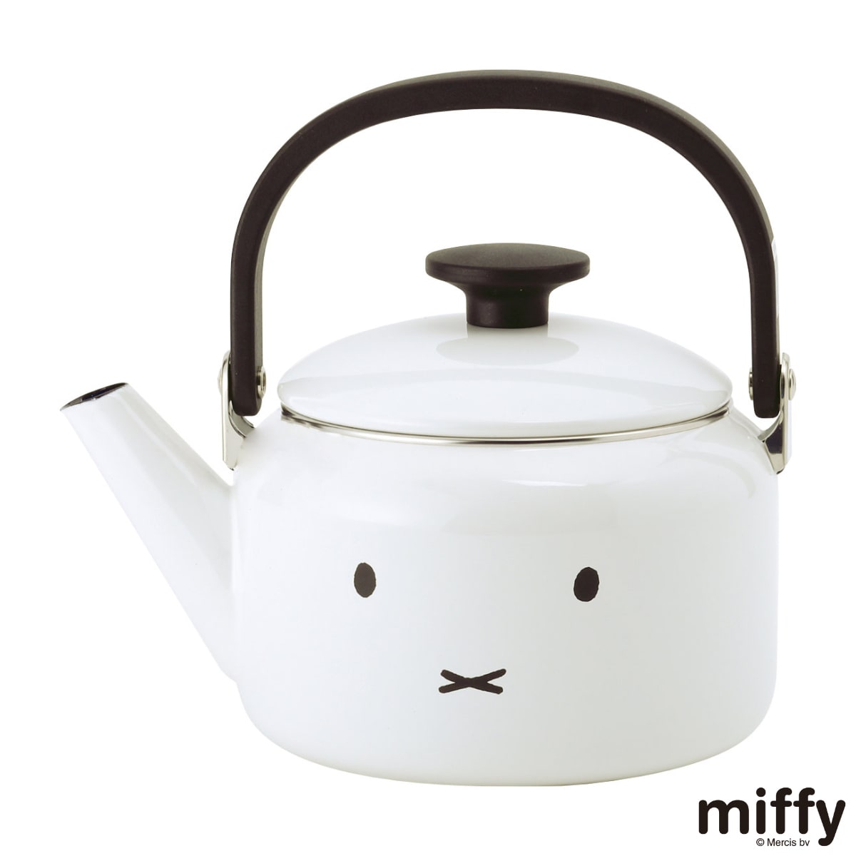 やかん 2L IH対応 富士ホーロー ミッフィーフェイス ケトル