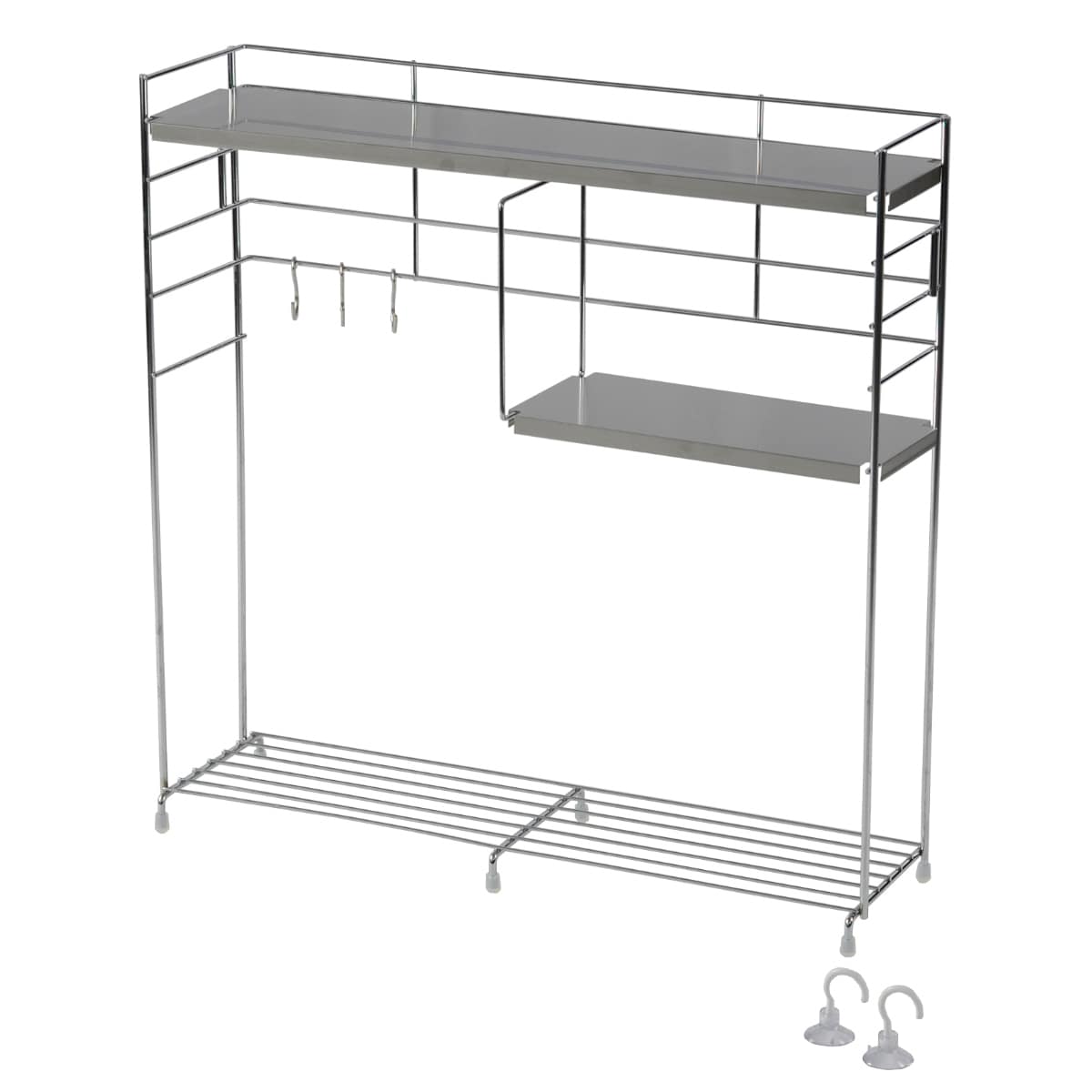 キッチンラック ステンレス天板キッチンラック bws SELECTION ( 日本製 ステンレス 調味料ラック ビーワースセレクション 燕三条 コンロサイドラック スリムスパイスラック 調味料収納 キッチン収納 ) 【シルバー】 シルバー