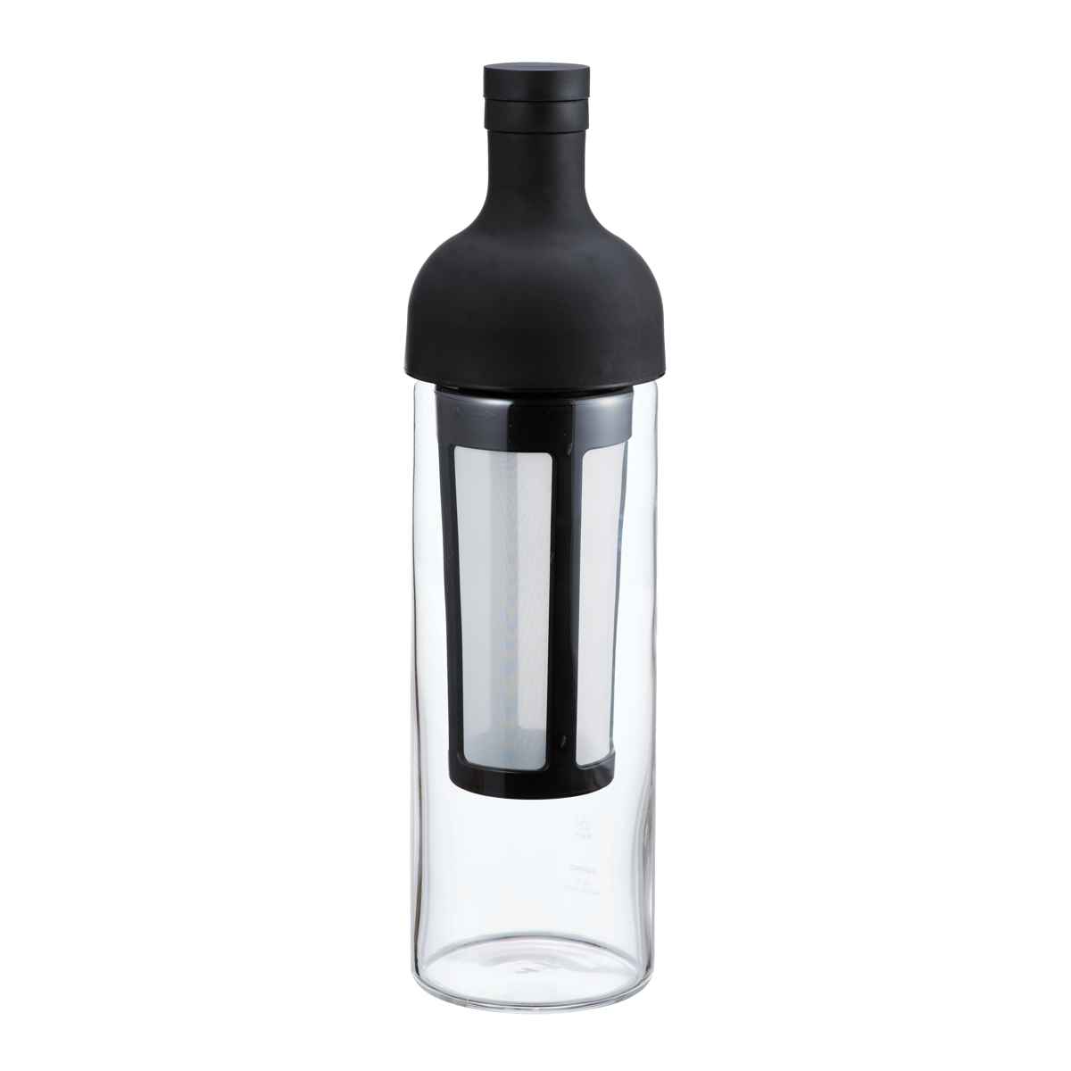 ハリオ フィルターインコーヒーボトル 650ml Filter-in Bottle Portable 5杯用 耐熱ガラス FIC-70 ( HARIO 食洗機対応 冷水筒 水差し 麦茶ポット 水さし 日本製 コーヒーボトル ストレーナー付き おしゃれ ) 【ブラック】 ブラック
