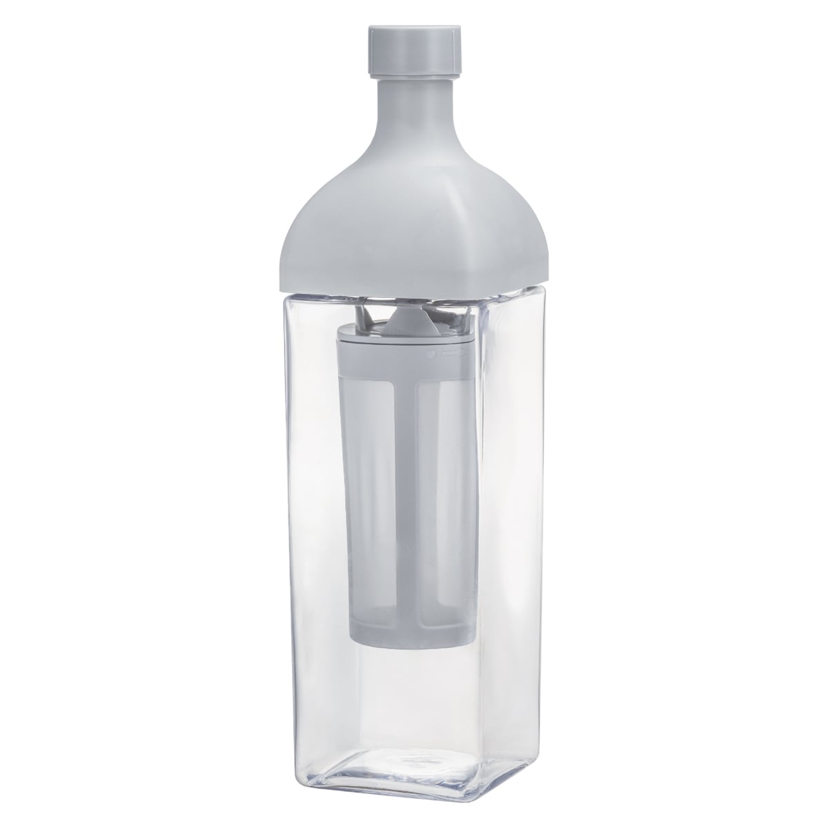 ハリオ カークコーヒーボトル 1L 8杯用 プラスチック ( HARIO 食洗機対応 冷水筒 水差し 麦茶ポット 水さし 日本製 横置き 縦置き コーヒーボトル 角型 熱湯 ストレーナー付き 水出し アイスコーヒー おしゃれ )