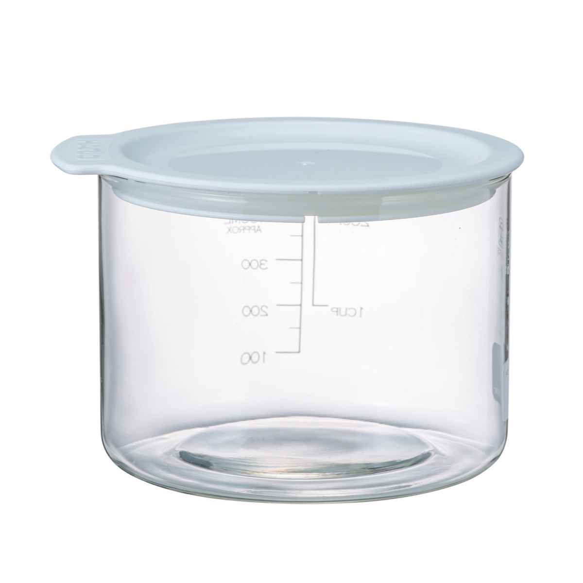 ハリオ 保存容器 400ml ビネガーズフードコンテナ400 ( HARIO 耐熱ガラス 密閉 ガラス キャニスター 電子レンジ対応 食洗機対応 メモリ付き レシピ付き ガラス容器 ガラス保存容器 ガラス製容器 食品保存 密閉容器 0.4L )