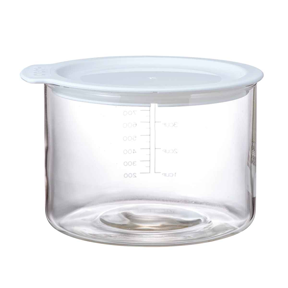 ハリオ 保存容器 800ml ビネガーズフードコンテナ800 ( HARIO 耐熱ガラス 密閉 ガラス キャニスター 電子レンジ対応 食洗機対応 メモリ付き レシピ付き ガラス容器 ガラス保存容器 ガラス製容器 食品保存 密閉容器 0.8L )