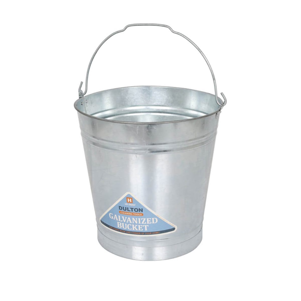 バケツ 12L ガルバナイズドバケツ ( ばけつ スチール製 12リットル ガーデニング 収納 取っ手付き 幅31×奥行30.5×高さ31cm シルバー グレー オリーブ おしゃれ ) 【シルバー】 シルバー