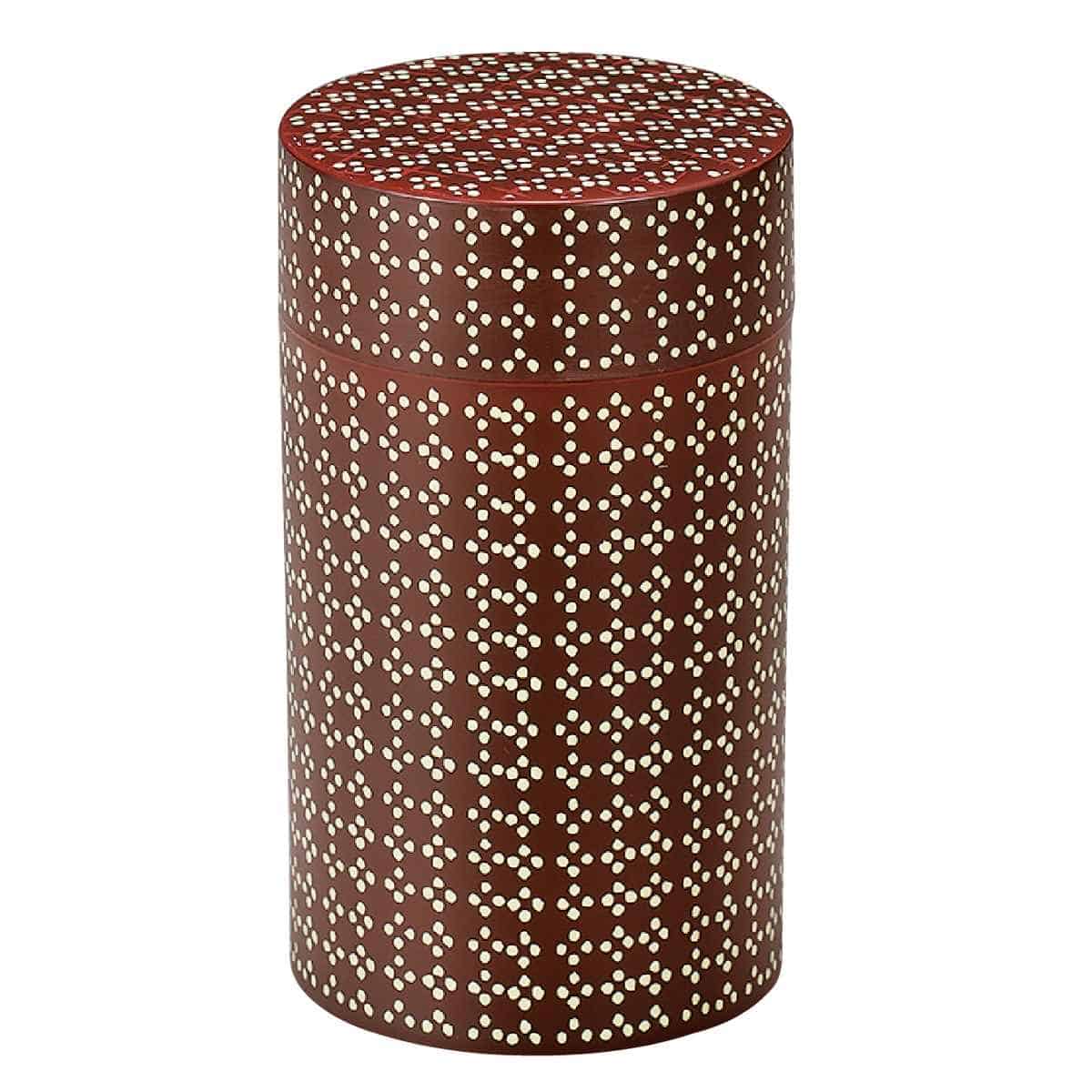 茶筒 650ml 大 小花 HAKOYA ( おしゃれ 日本製 小型 お茶容器 茶葉容器 保存容器 保存缶 茶缶 お茶缶 キャニスター 保存 容器 650 茶 茶葉 お茶 茶葉保存 お茶葉保存 お茶葉容器 お茶っぱ入れ 和柄 ) 【小花】 小花