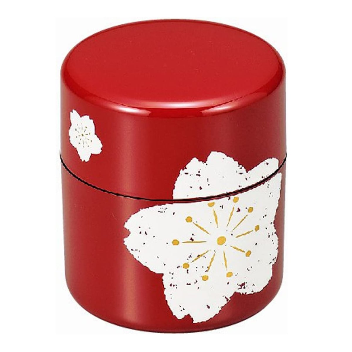 茶筒 380ml 朱桜 HAKOYA ( おしゃれ 日本製 かわいい お茶 和風 お茶容器 茶葉容器 保存容器 保存缶 茶缶 お茶缶 キャニスター 保存 容器 茶 茶葉 茶葉保存 お茶葉保存 お茶葉容器 お茶っぱ入れ ) 【朱】 朱