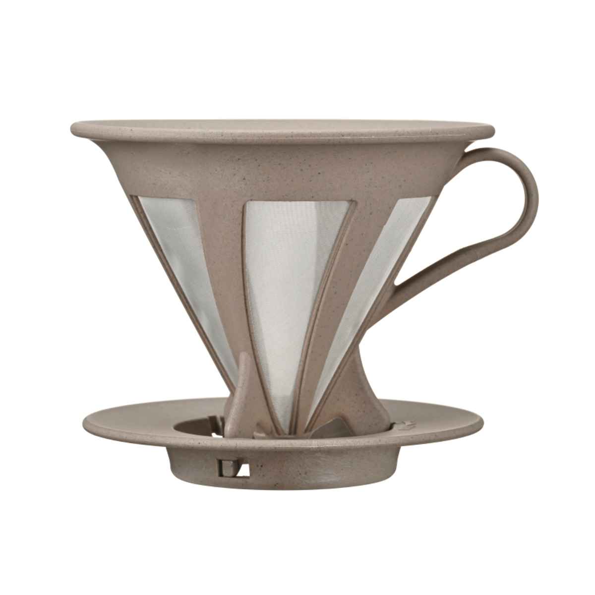 ドリッパー 1~4杯用 BATON バトン コーヒー粉 プラスチック ( HARIO 食洗機対応 コーヒードリッパー コーヒーブリュワー エコ ペーパーレス アタッチメント付き コーヒー用品 コーヒーグッズ コーヒー 珈琲 おしゃれ )