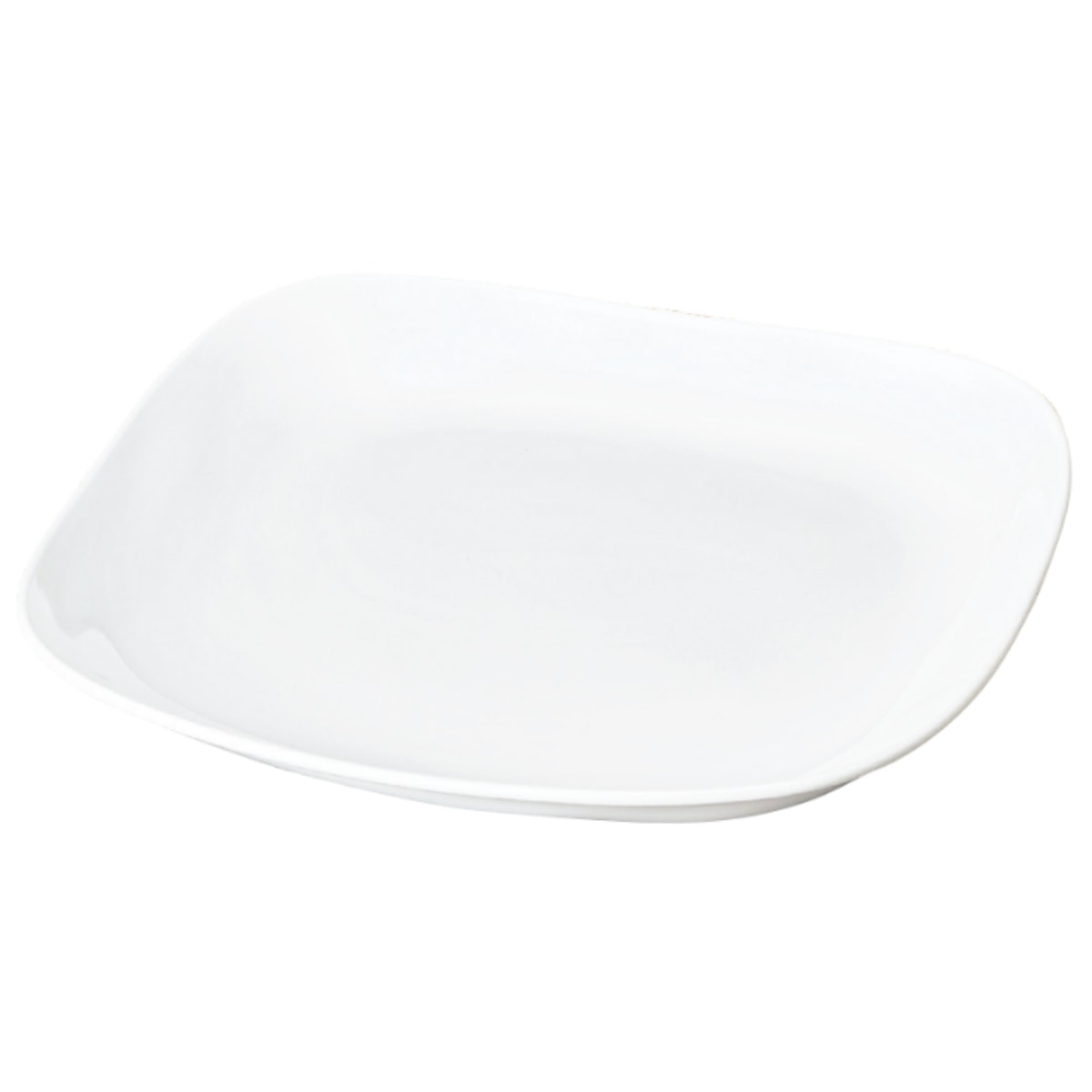 プレート L 28cm モダンスクエア HAKOYA プラスチック ( 食洗機対応 電子レンジ対応 皿 角皿 大皿 盛り皿 盛皿 日本製 プラスチック製 割れにくい 軽い 子供 お年寄り 介護 パスタ ワンプレート 大皿料理 シンプル 国産 ) 【ホワイト】 ホワイト