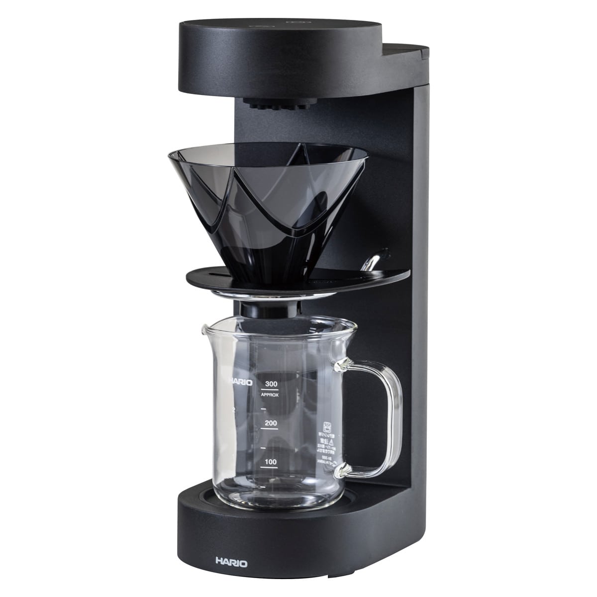 コーヒーメーカー 300ml 1~2杯用 MUGEN Coffee Maker 耐熱ガラス ( HARIO ハリオ コーヒーマシン 珈琲メーカー コーヒー 珈琲 ドリップ式 シャワー式 本格的 簡単 操作 おしゃれ )