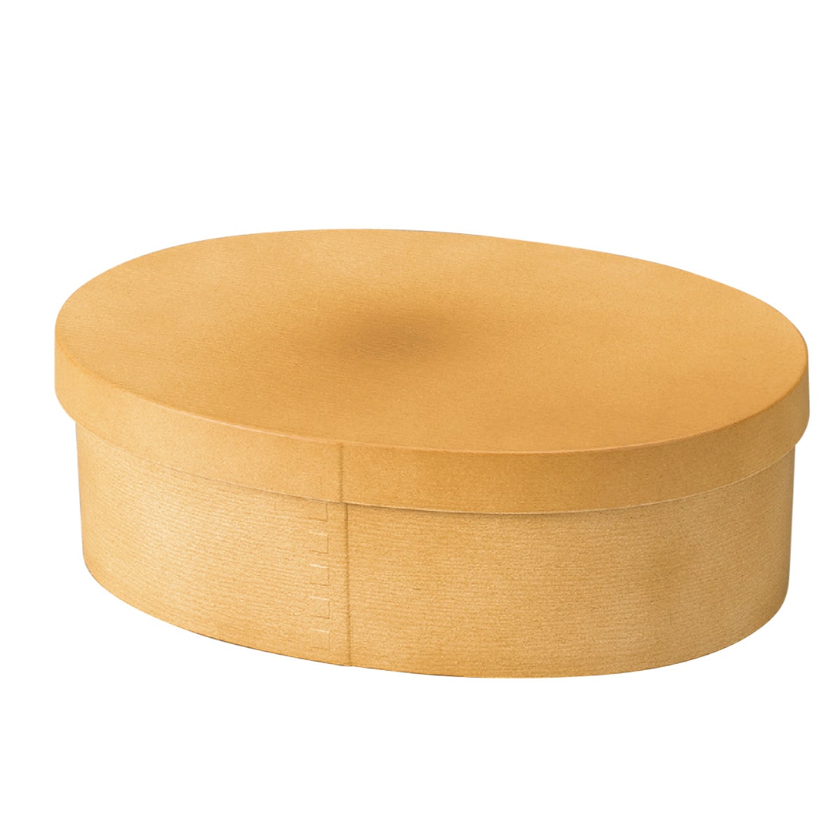 お弁当箱 曲げわっぱ一段弁当 大 1段 800ml ( 弁当箱 わっぱ弁当箱 ランチボックス レンジ対応 食洗機対応 日本製 プラスチック 曲げわっぱ風 曲げわっぱ お弁当 弁当 一段 小判型 仕切り付き ランチバンド付き 大人 大容量 ) 【サンドベージュ】 サンドベージュ