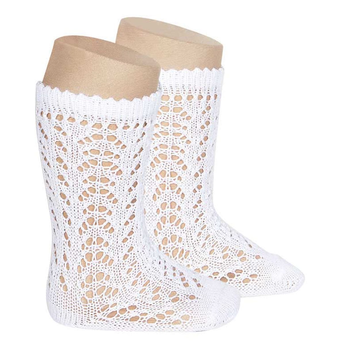 靴下 condor 子供 4歳~11歳 パール オープンワーク ニーソックス カラー1 ( コンドル 子ども用靴下 キッズ ソックス くつ下 くつした Perle openwork knee socks ニーハイソックス ハイソックス 丈夫 キッズ用 ジュニア用 ) 【ブランコ 10】 ブランコ 10