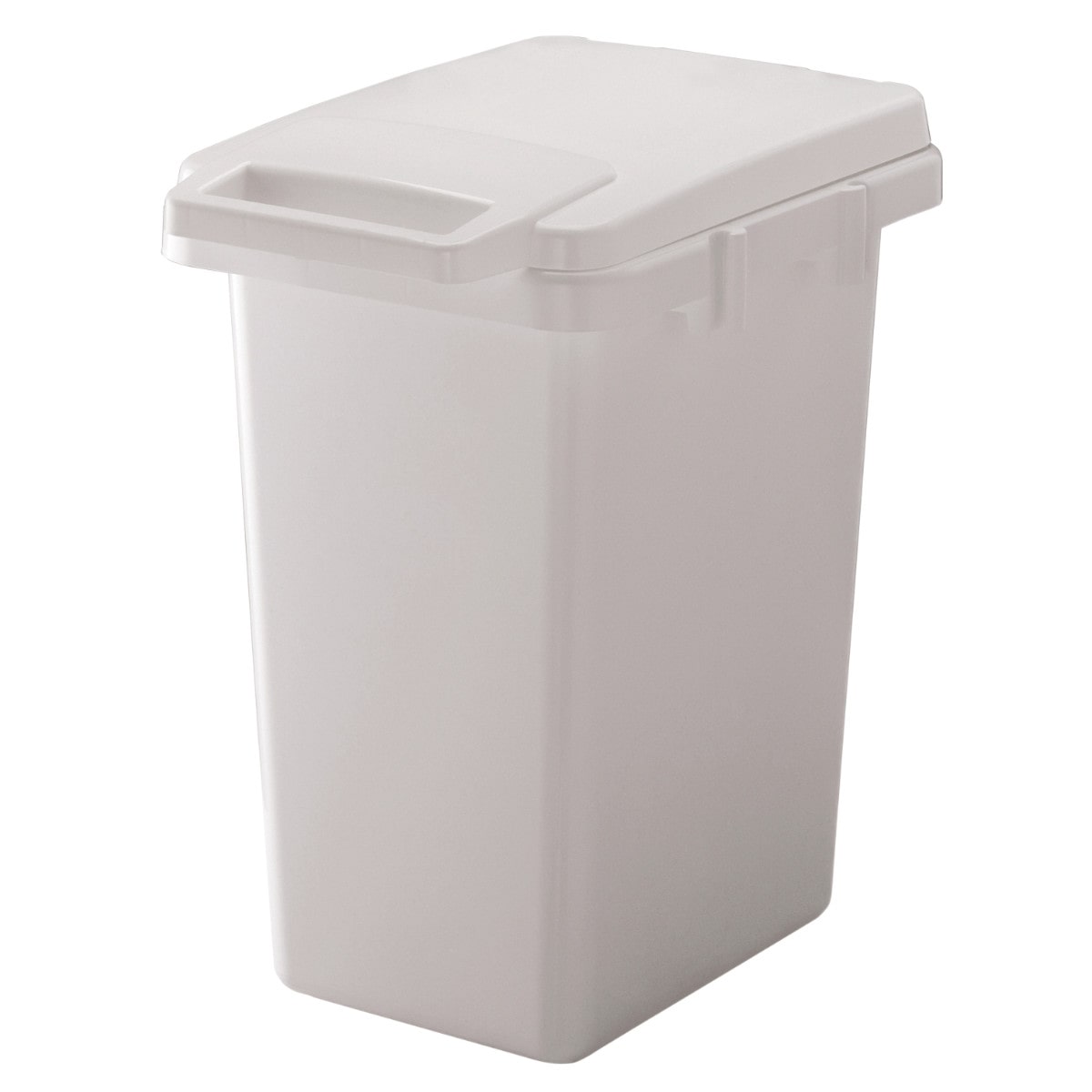 ゴミ箱 33L 連結 屋内外兼用 片手で開く連結ダストボックス HOME&HOME ( ごみ箱 33リットル 屋外 屋内 兼用 ふた付き 分別 シンプル 大容量 連結ダストボックス 袋止め付き 角型 外用 屋外用 無地 ベーシック ) 【グレー】 グレー