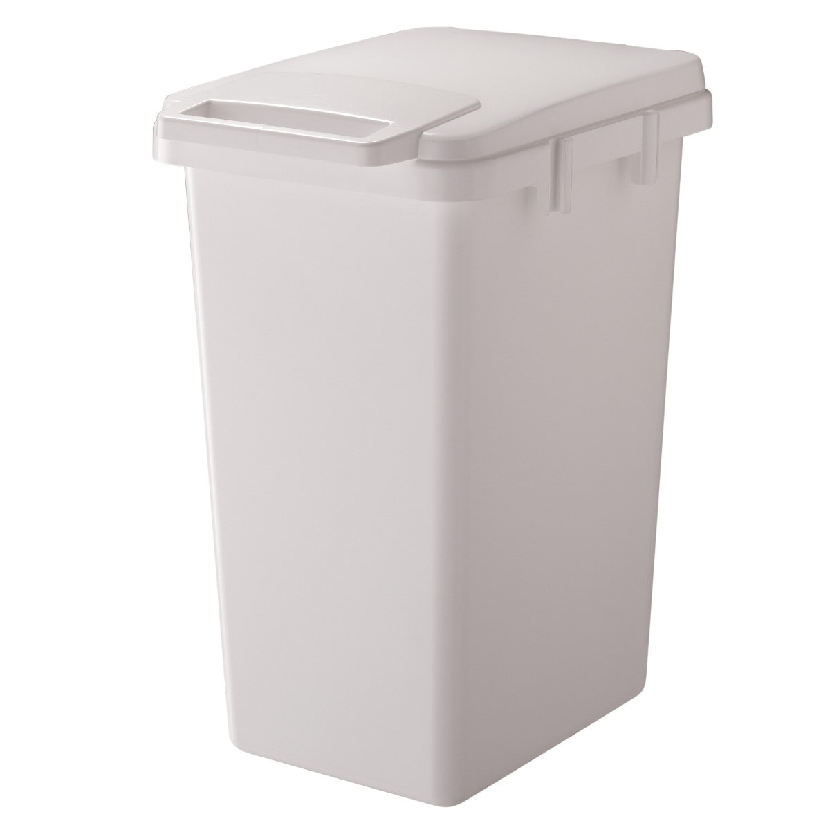 ゴミ箱 70L 連結 屋内外兼用 片手で開く連結ダストボックス HOME&HOME ( ごみ箱 70リットル 屋外 屋内 兼用 ふた付き 分別 シンプル 大容量 連結ダストボックス 袋止め付き 角型 外用 屋外用 無地 ベーシック ) 【グレー】 グレー