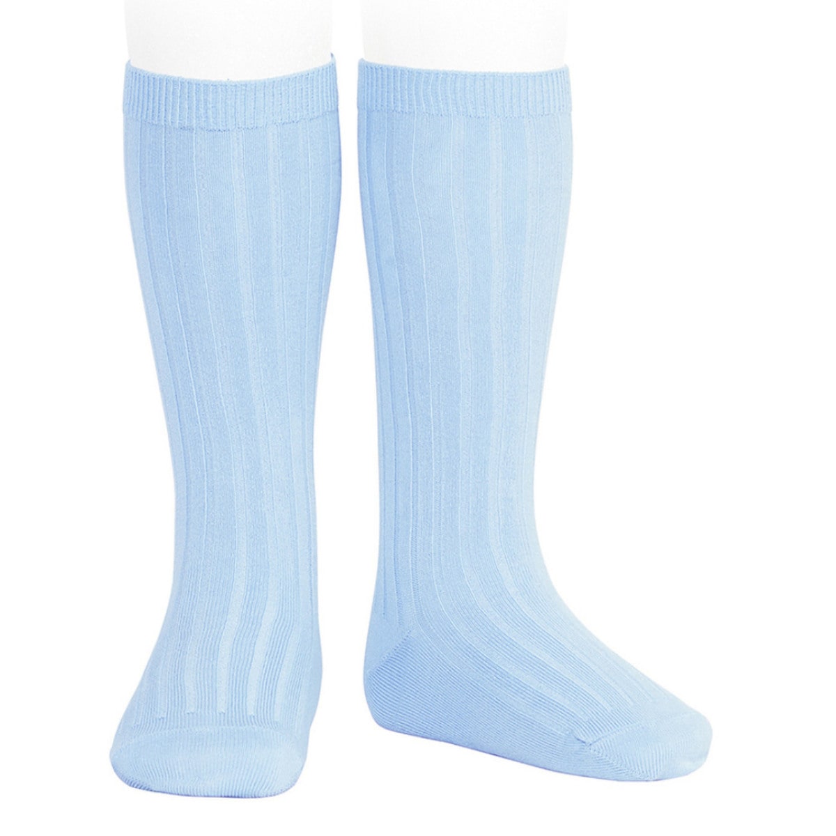 靴下 condor コンドル 14.5~24.5cm ベーシック リブ ニーハイソックス カラー2 ( ソックス 子供 子ども用靴下 くつ下 くつした キッズ ジュニア リブソックス ハイソックス 丈夫 スペイン製 手触り 肌触り 滑らか ギフト おしゃれ ) 【アスールベベ 10】 アスールベベ 10