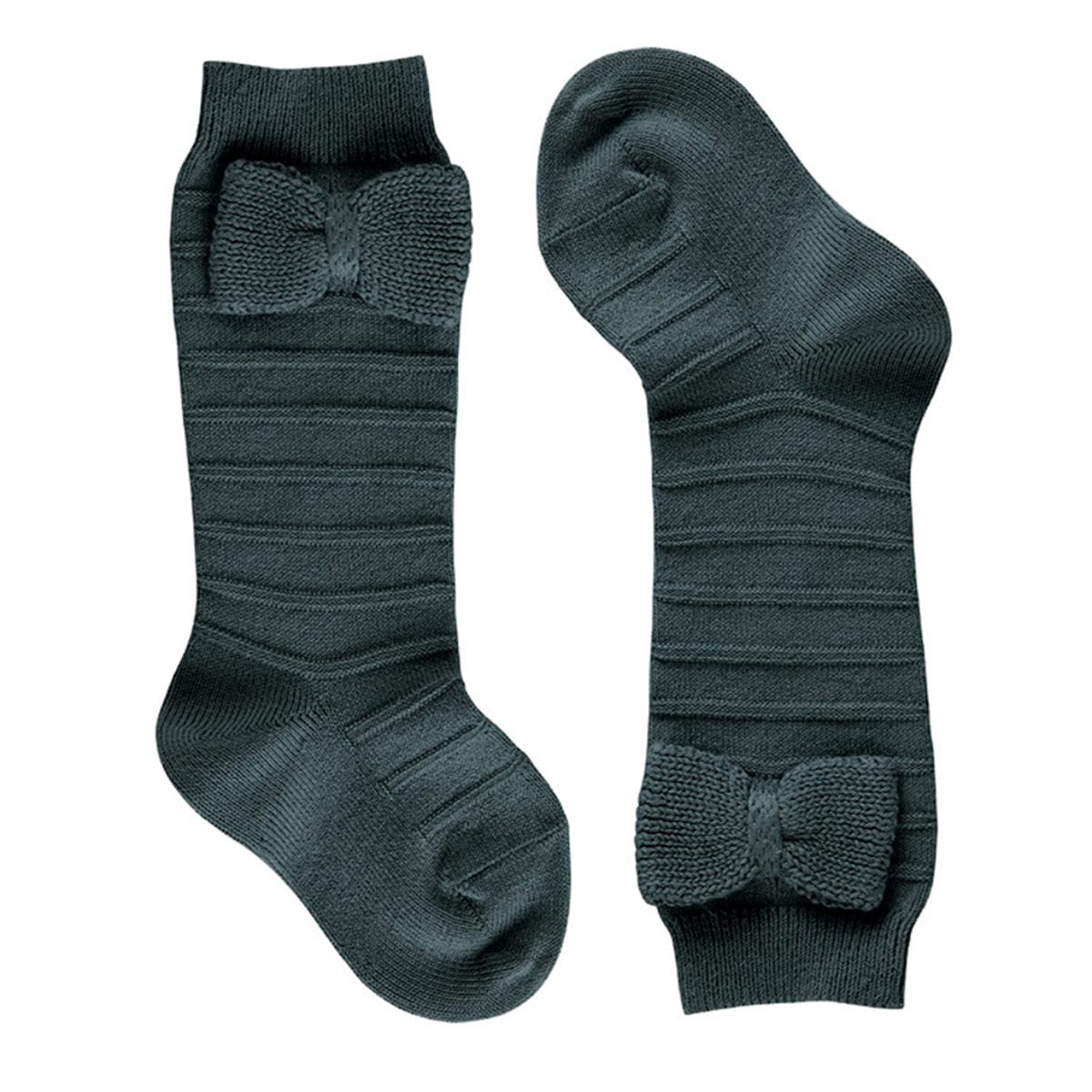 靴下 condor 子供 11.5~13.5cm ニットリボン付き ニーソックス ( コンドル 子ども用靴下 ベビー キッズ ソックス くつ下 くつした Knee socks with knit bow ニーハイソックス リボン 11.5 12 12.5 13 13.5 cm ) 【ピノ】 ピノ