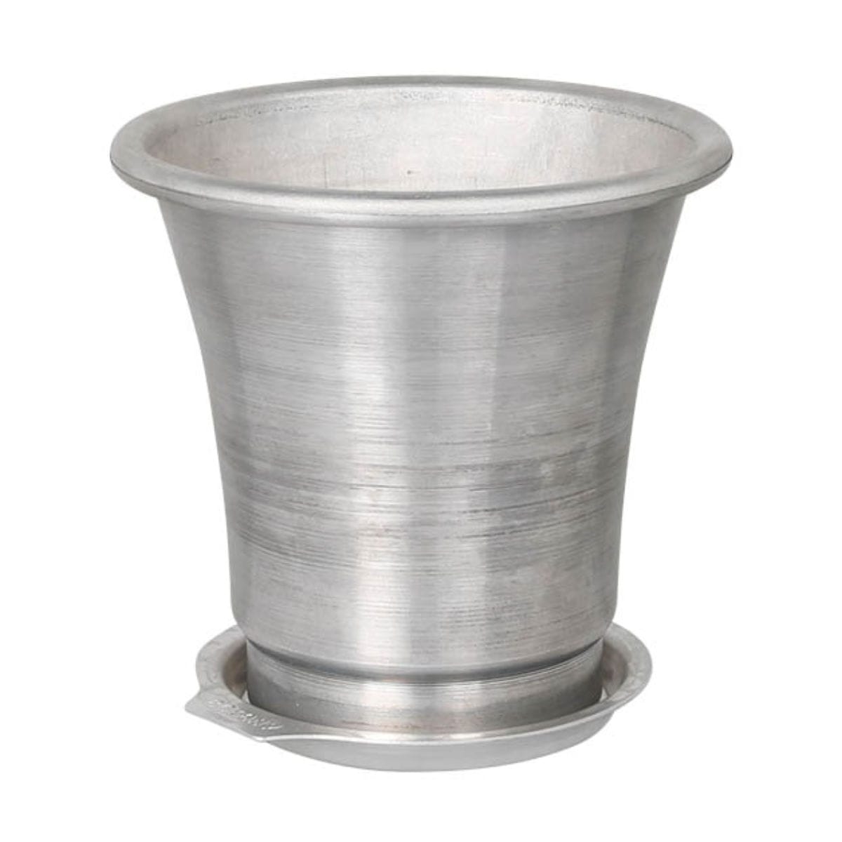 ダルトン ポット&ソーサー M アルミニウム ( DULTON ポット 植木鉢 プランター アルミポット 鉢 プラントポット 鉢ポット アルミ ソーサー付き ソーサー 観葉植物 )