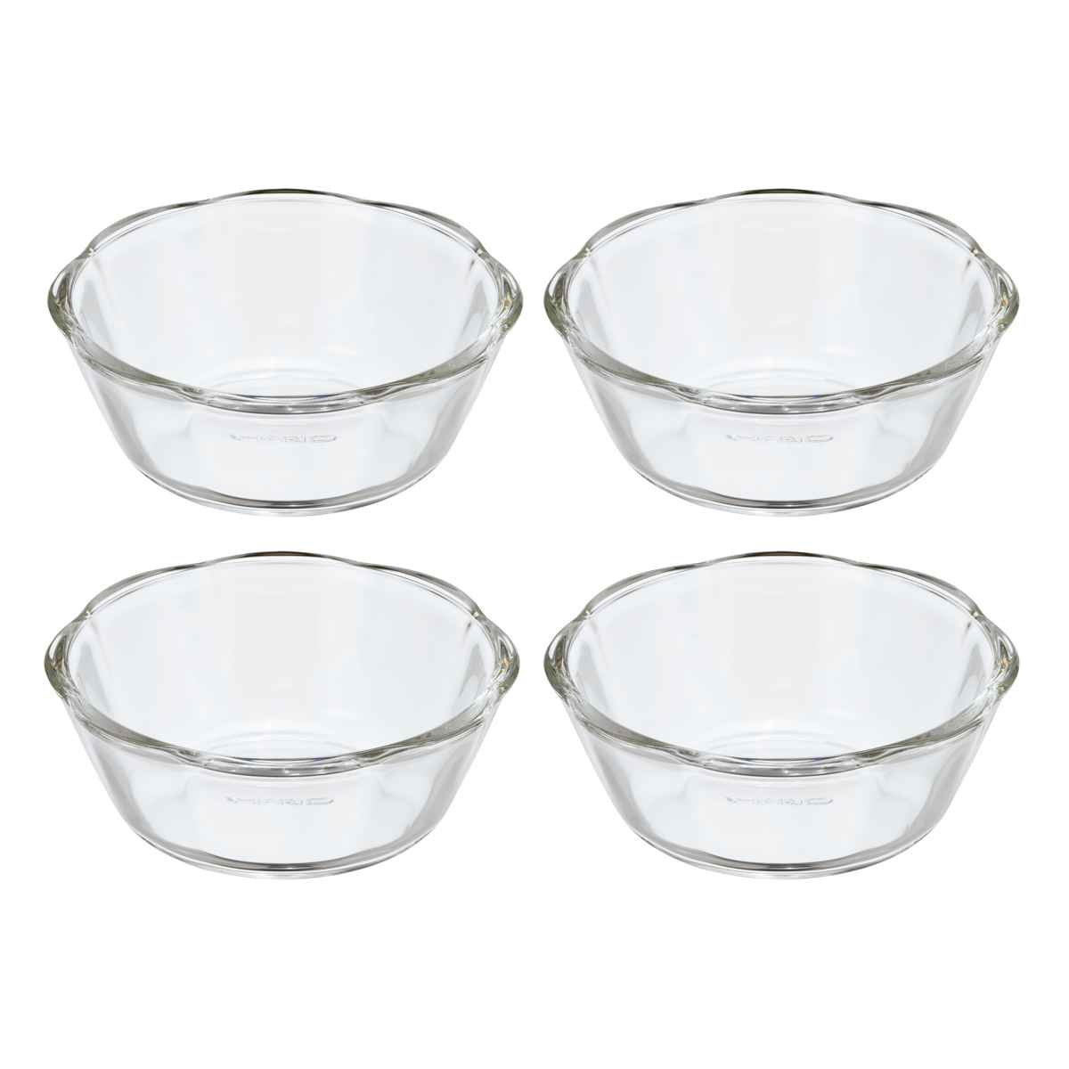 ハリオ スイーツボウル 11cm 耐熱ガラス 4個入り ( HARIO 食洗機対応 電子レンジ対応 オーブン対応 ボウル デザートボウル 耐熱皿 耐熱ガラス製 フルーツ デザート お菓子作り サラダ おしゃれ )