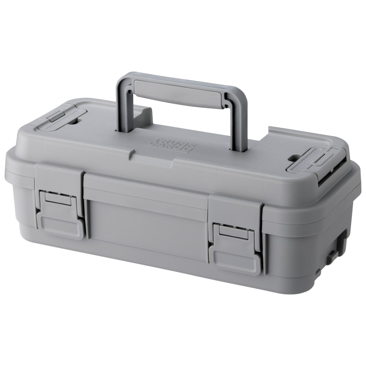 収納ボックス TC スタックカーゴ S-4 幅36.5×奥行18.3×高さ12.8cm 収納ケース ( コンテナボックス 収納 蓋付き ケース ボックス 頑丈 丈夫 ハンドル付き アウトドア キャンプ DIY 工具箱 屋外 ツールボックス スタッキング ) 【グレー】 グレー