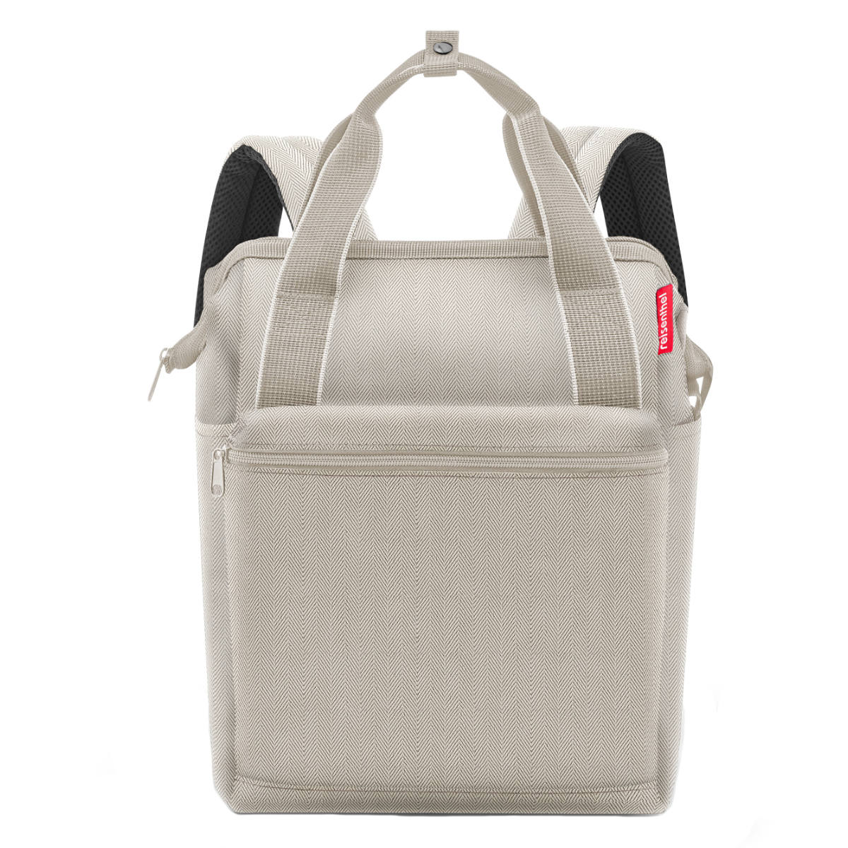 リュック ALLROUNDER R HERRINGBONESAND ライゼンタール ( reisenthel リュックサック バックパック バッグ レディース 大人 通勤 通学 キャリーオン ママバッグ マザーズバッグ 旅行 撥水加工 軽量 ポケット付き )