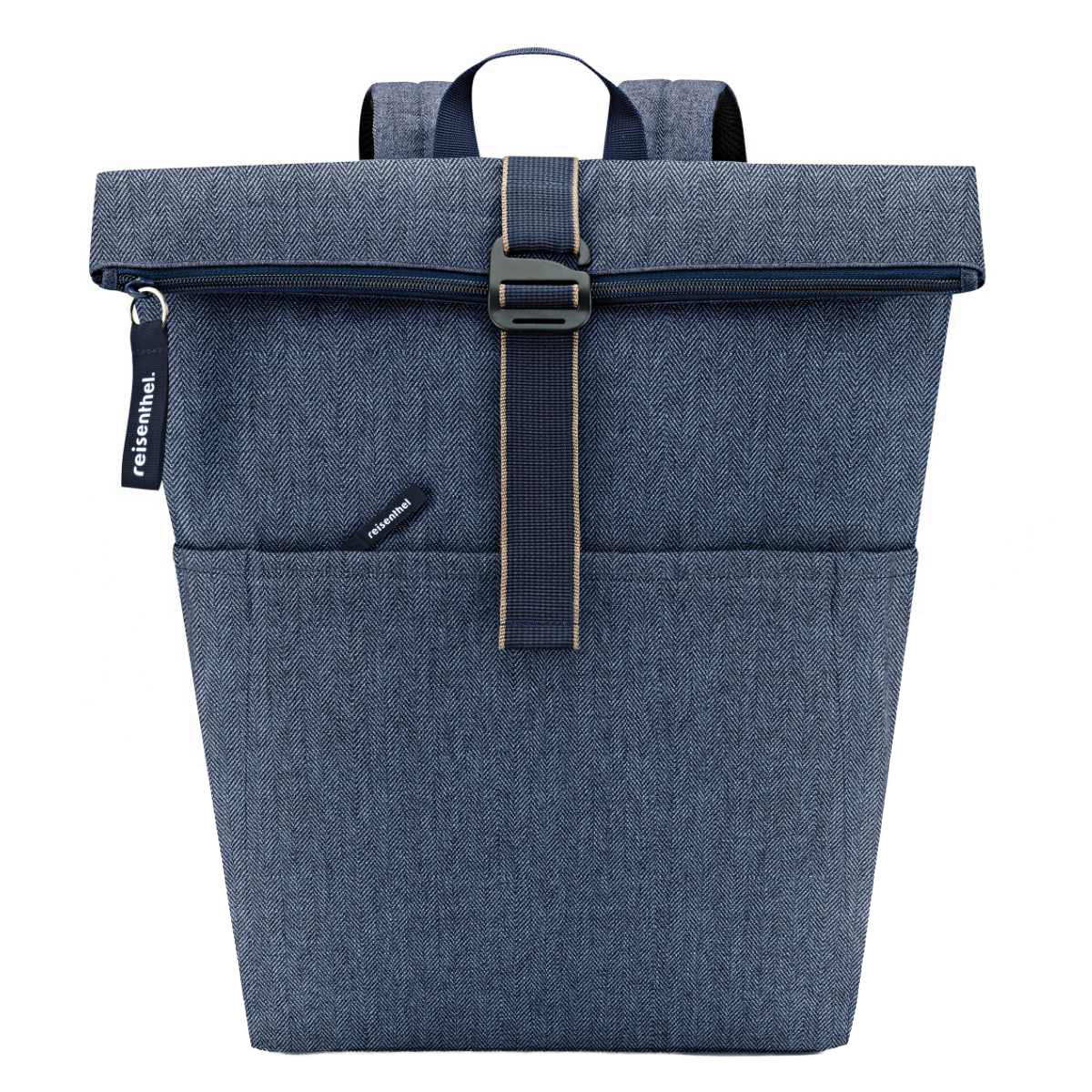 【アウトレット】 リュック reisenthel ライゼンタール ROLLTOP BACKPACK ( ロールトップ バックパック リュックサック レディース メンズ バッグ 大容量 通勤 通学 大人 ノートパソコン タブレット PC 収納 おしゃれ ) 【HERRINGBONEDARKBLUE】 HERRINGBONEDARKBLUE