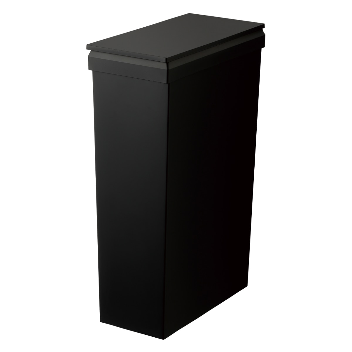 ゴミ箱 40L SOLOW ソロウ 袋の交換が楽なダストボックススリム ( ごみ箱 40リットル ふた付き スリム 袋交換 簡単 分別 防汚加工 抗菌加工 キャスター付き シンプル ホワイト ブラック 日本製 ) 【ブラック】 ブラック