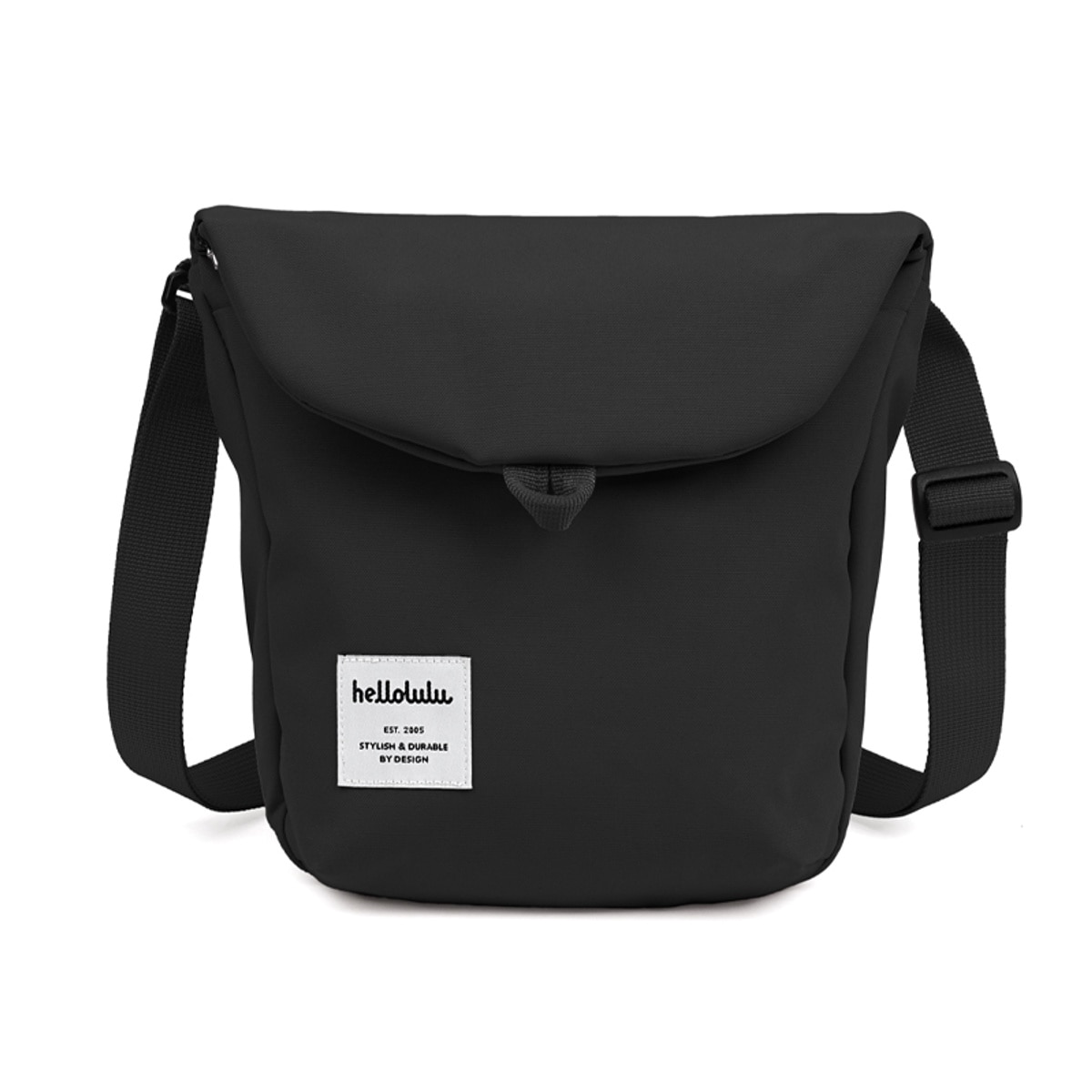 【人気色】 ショルダーバッグ hellolulu デシ DESI ( ハロルル バッグ レディース メンズ ショルダー 斜め掛け かばん 鞄 ミニ 軽い クロスボディ クロスバッグ ポシェット 軽量 ファスナー 蓋付き マグネット 撥水 内ポケット ) 【FlatBlack】 FlatBlack