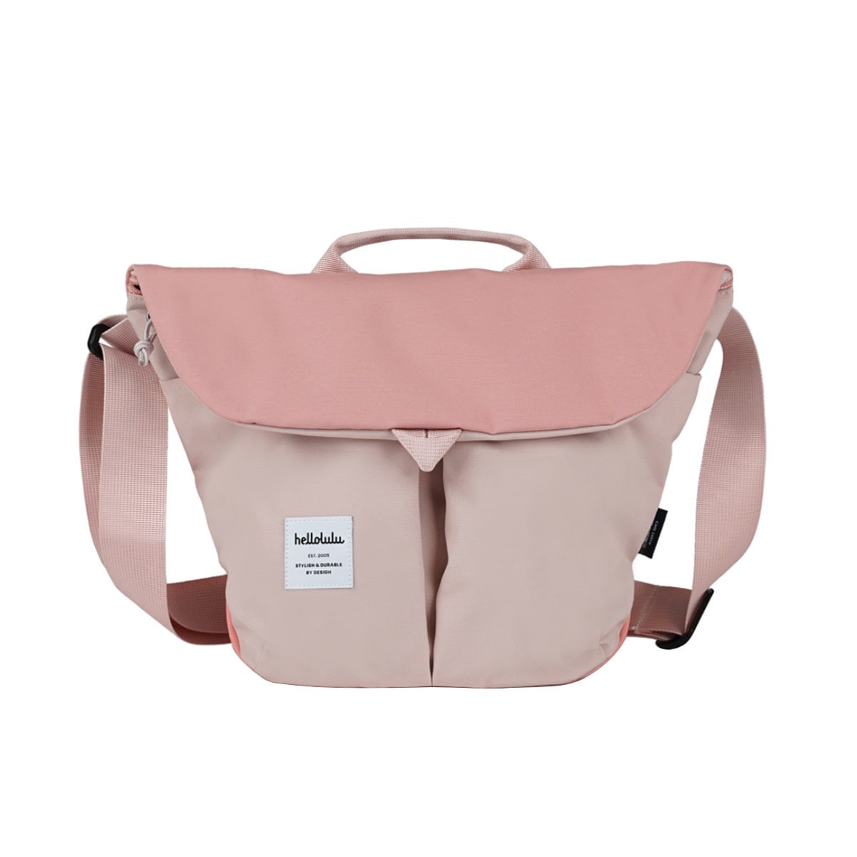 ショルダーバッグ hellolulu カセン KASEN【25年SS】 ( バッグ レディース メンズ ミニショルダー クロスボディ 軽い 撥水 斜め掛け クロスバッグ ポシェット かぶせ ファスナー 内ポケット マグネット おしゃれ ) 【PrismPink×PinkBean】 PrismPink×PinkBean