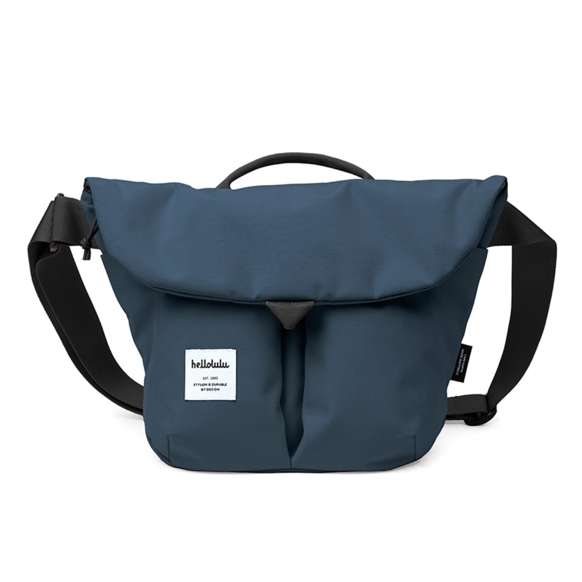 【定番色】 ショルダーバッグ hellolulu カセン KASEN ( ハロルル バッグ レディース メンズ ミニショルダー クロスボディ 軽い 撥水 斜め掛け クロスバッグ ポシェット かぶせ ファスナー 内ポケット マグネット おしゃれ ) 【DarkSapphire】 DarkSapphire