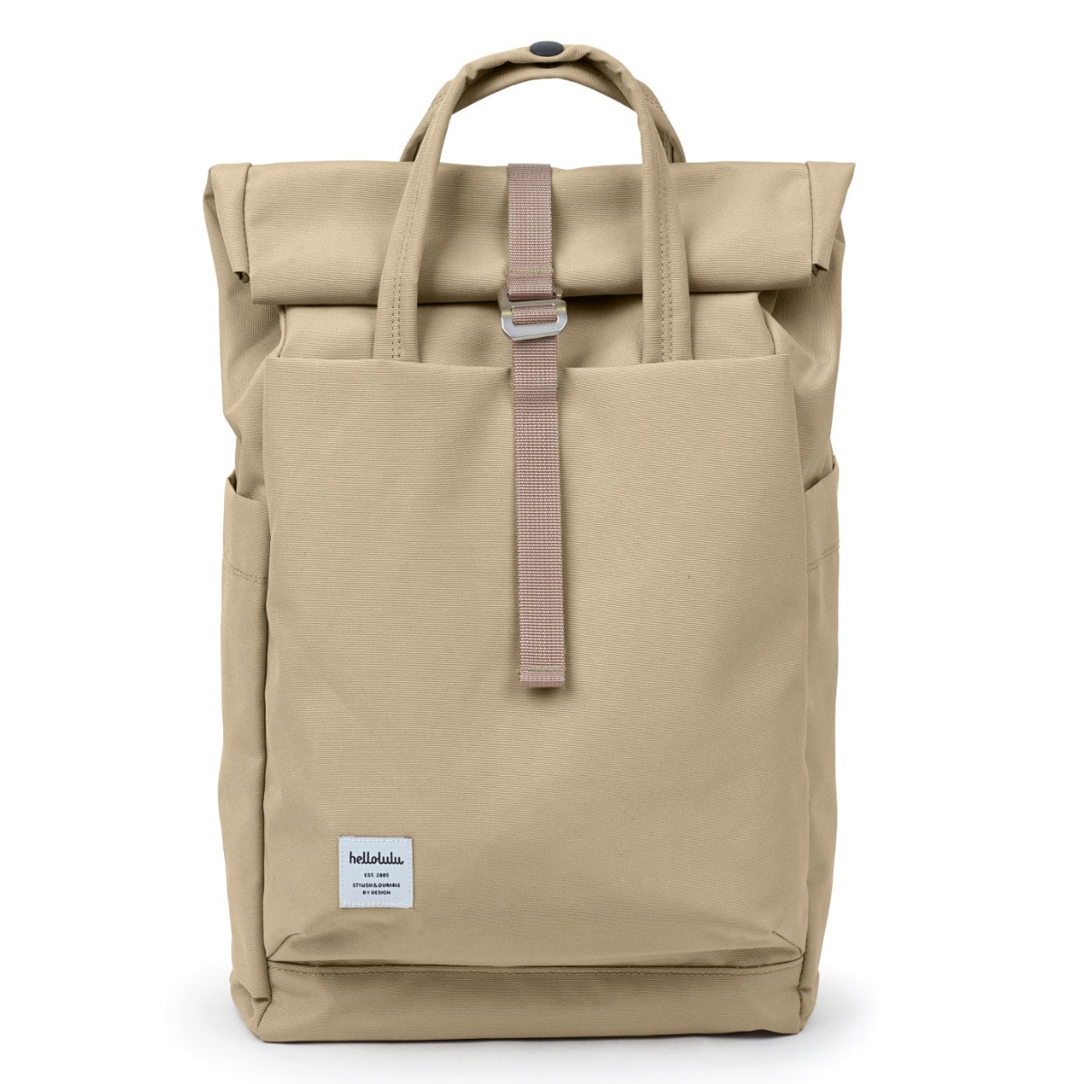 【人気色】 リュック hellolulu ケーシー KACY ( ハロルル リュックサック バックパック ビジネスリュック バッグ かばん 鞄 レディース メンズ 軽い 撥水 通学 通勤 PC収納 ロールトップ サイド 背面 ポケット 手提げ おしゃれ ) 【FogKhaki】 FogKhaki