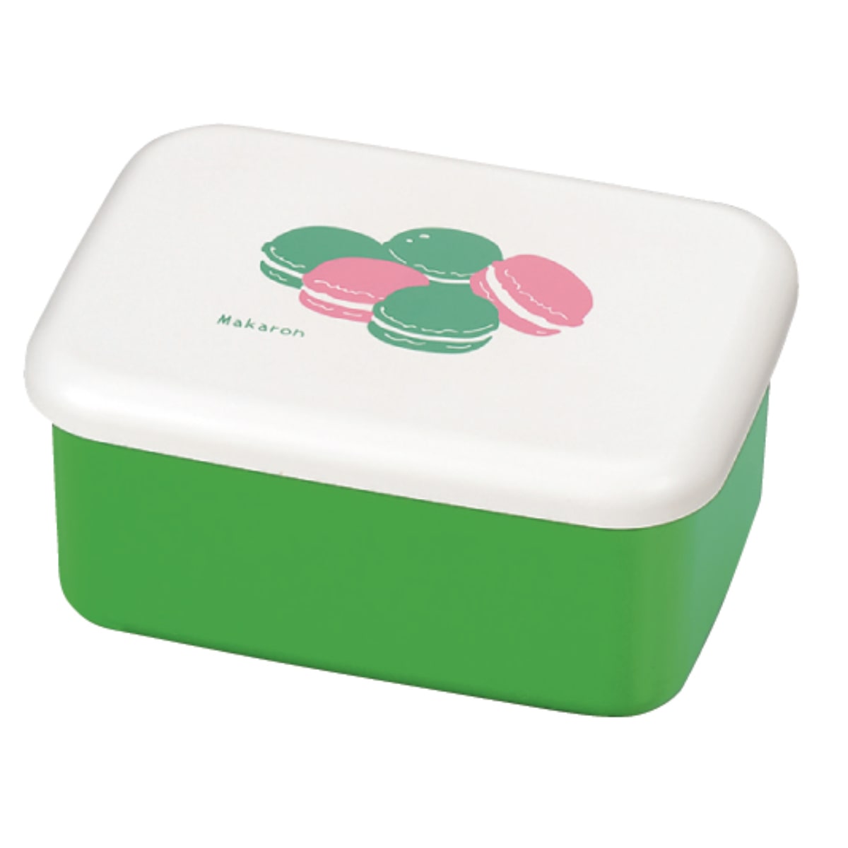 弁当箱 1段 500ml 長角一段弁当ミニ ( お弁当箱 ランチボックス 食洗機対応 レンジ対応 一段 女子 日本製 食洗機OK レンジOK お弁当 弁当 ランチベルト付き 女性 大人 ) 【マカロン】 マカロン