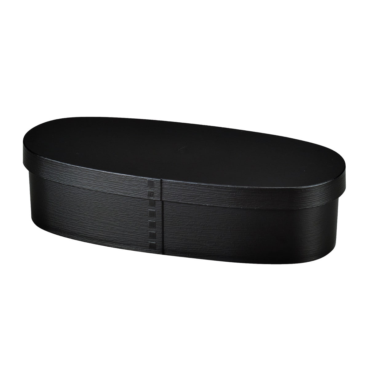 お弁当箱 1段 曲げわっぱ レンジ対応 600ml モノトーン曲げわっぱ ( 日本製 食洗機対応 抗菌 曲げわっぱ弁当箱 曲げわっぱ風 わっぱ弁当箱 和風 レンジOK 食洗機OK お弁当 弁当 仕切り付き モノトーン ) 【マットブラック】 マットブラック